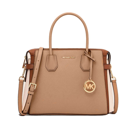 Women's Handbag Michael Kors MERCER CAMEL MULTI Brown 30 x 23 x 10 cm-0