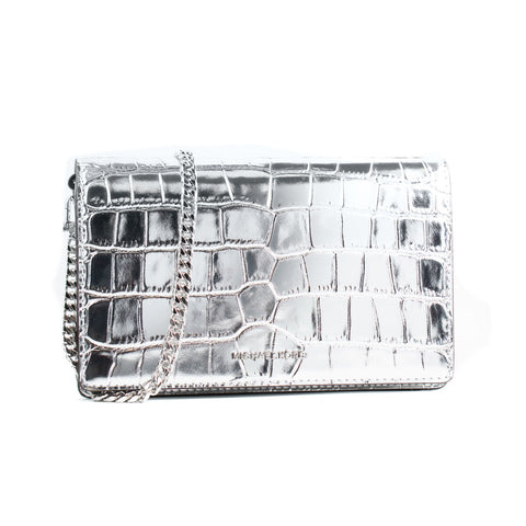Shoulder Bag Michael Kors 32F4SJ6C8K-SILVER Grey 22 x 14 x 6 cm-0