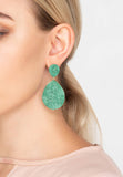 Latelita London Monte Carlo Earrings Gold Emerald Zircon