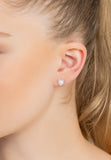 Latelita London Pearl Posy Stud Earrings Silver