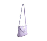 Gunas New York Kate Lilac Vegan Basket Weave Shoulder Bag