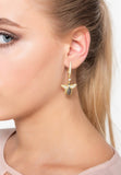 Latelita London Honey Bee Drop Earrings Gold