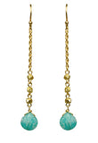 Gena Myint Amazonite Linear Drop Earrings