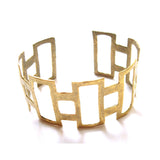 Alicia Marilyn Hammered Rectangle Cuff