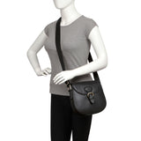 Hidesign Petra Leather Saddle Crossbody Bag