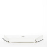 SUSU Angelica White Leather Clutch Shoulder Bag