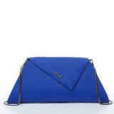 SUSU Angelica Cobalt Blue Leather Clutch Shoulder Bag