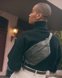 STITCH & HIDE LEATHER NEWTOWN SHOULDER CROSSBODY sling BAG BLACK - FREE WALLET POUCH