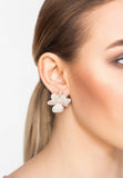 Latelita London Flower Large Stud Earrings Rose Gold