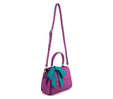 Gunas New York Cottontail Purple Vegan Leather Satchel Bag