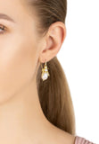 Latelita London Pearl Honey Bee Earrings Gold