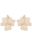 Latelita London Flower Large Stud Earrings Rose Gold