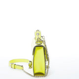 SUSU The Hollywood Bright Yellow Studded Leather Crossbody Bag