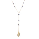 Alicia Marilyn Y-Shaped Iolite Necklace