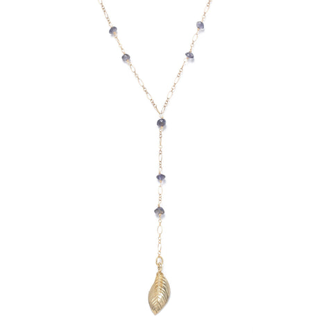 Alicia Marilyn Y-Shaped Iolite Necklace