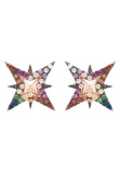 Latelita London North Star Rainbow Stud Earrings Rosegold