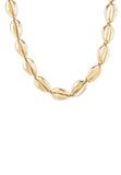 Latelita London Cowrie Shell Choker Strand Necklace Gold