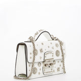 SUSU The Hollywood White Leather Crossbody Bag