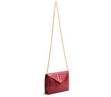 Gunas New York About Last Night Clutch Ruby Red