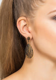 Latelita London Vortex Teardrop Earring Black Cz