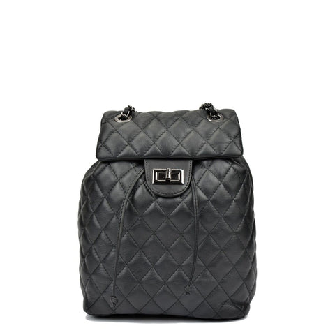 Casual Backpack Anna Luchini SS22-AL-2165-NERO Black 22 x 32 x 11 cm-0