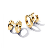 Ladies' Earrings Pandora 263280C00 Golden-0