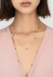 Latelita London Venice Rainbow 120Cm Necklace Gold