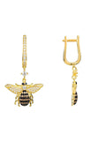 Latelita London Honey Bee Drop Earrings Gold