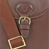 Hidesign Petra Leather Saddle Crossbody Bag