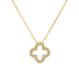 Latelita London Open Clover Pendant Necklace