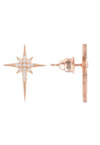 Latelita London North Star Small Stud Earrings Rosegold