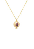 Latelita London Pomegranate Charm Necklace Gold