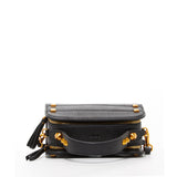 SUSU Black Leather Crossbody Bag