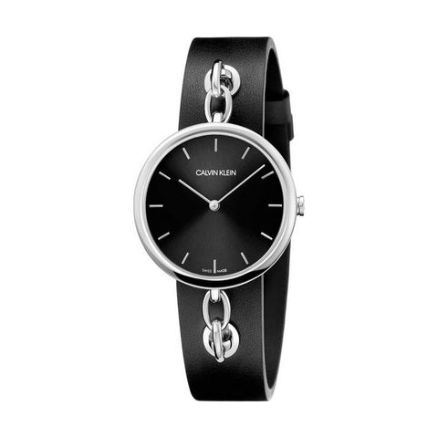 Ladies'Watch Calvin Klein CHAIN (Ø 34 mm)-0