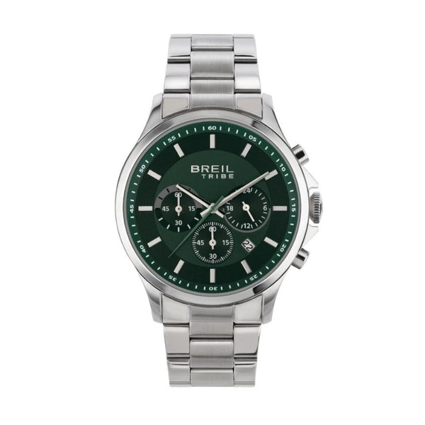 Men's Watch Breil EW0660 Green Silver (Ø 43 mm)-0