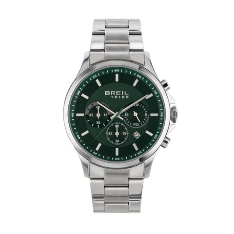 Men's Watch Breil EW0660 Green Silver (Ø 43 mm)-0