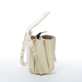 SUSU Elizabeth Off White Leather Shoulder Bag