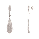 Latelita London Long Drop Earrings Silver