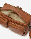 Stitch & Hide Sasha Crossbody Camera Shoulder Bag Maple Brown