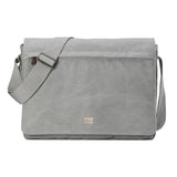 TRP0371 Troop London Classic Canvas Laptop Large Messenger Bag - 18 Diagonally-8