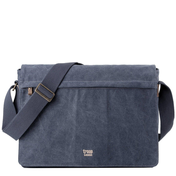 TRP0371 Troop London Classic Canvas Laptop Large Messenger Bag - 18 Diagonally-0