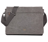 TRP0371 Troop London Classic Canvas Laptop Large Messenger Bag - 18 Diagonally-5