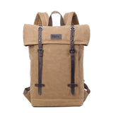 TRP0425 Troop London Heritage Canvas 15" Laptop Backpack, Smart Casual Daypack with Foldable Top-5