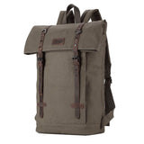 TRP0425 Troop London Heritage Canvas 15" Laptop Backpack, Smart Casual Daypack with Foldable Top-1