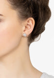 Latelita London Four Leaf Clover Stud Earrings Silver