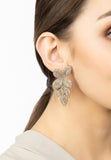 latelita London Petal Cascading Flower Earrings Rosegold Champagne