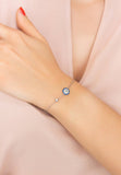 Latelita London Evil Eye Bracelet Silver