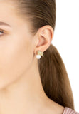 Latelita London Bouquet and Pearl Stud Earrings Gold