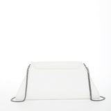 SUSU Angelica White Leather Clutch Shoulder Bag