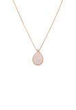 LAtelita London Petite Drop Necklace Rosegold Rose Quartz